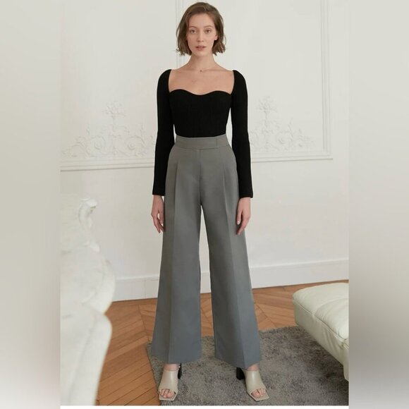 PIXIE MARKET CHIARA KNIT BUSTIER TOP IN BLACK SIZE MEDIUM - Picture 11 of 14